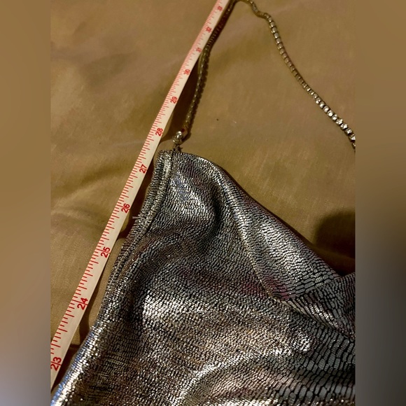 Sexy Backless Silver Mini Dress - Picture 9 of 12